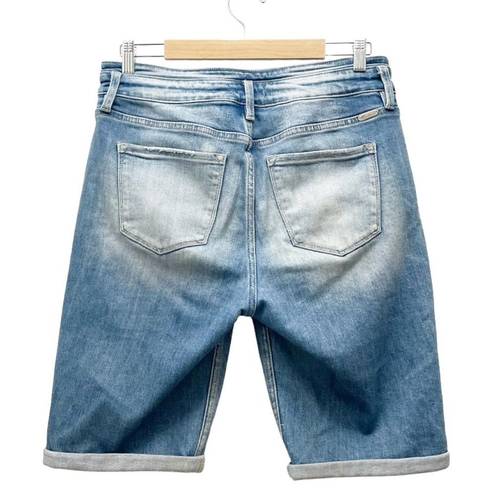 Bermuda Kancan Signature High Rise  Stretch Long Jean Shorts Women’s Size 30 | 10