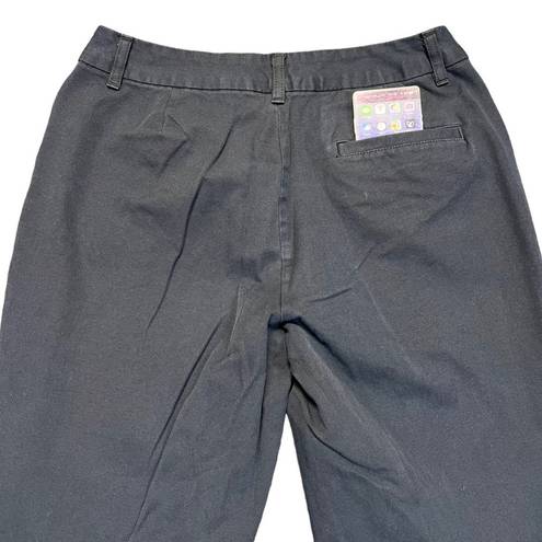 St. John’s Bay St. Johns Bay Womens Khaki Pants Trousers Stretch Bootcut Black Size 10