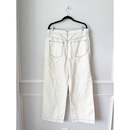 Madewell NWT  Perfect Fit Wide-Leg Utility Pants in Garment-Dyed Canvas sz 31