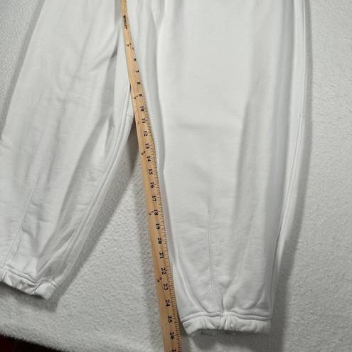 Lululemon  Women's 14 White Relaxed Fit Ultra High Rise French Terry Joggers