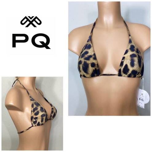 PilyQ New.  cheetah bikini top. Small