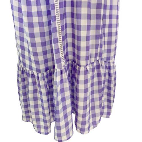 Maaji  Magnolia Gingham Swim Cover Up Dress with Tassel Ties Size L NWT