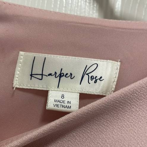 Harper  Rose Women's Pink Blush Bell Sleeve Bateau Neck Sheath Dress NWT Sz 8