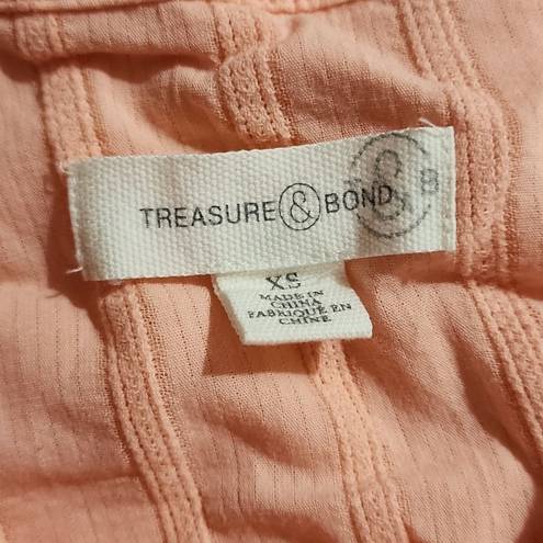 Treasure & Bond  Pink Button Down Top that Ties in the Back (XS)