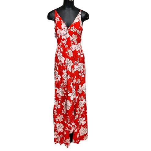 Yumi Kim NEW  FRENCH ROSE RED SILK RUSH HOUR MAXI Dress Size XS