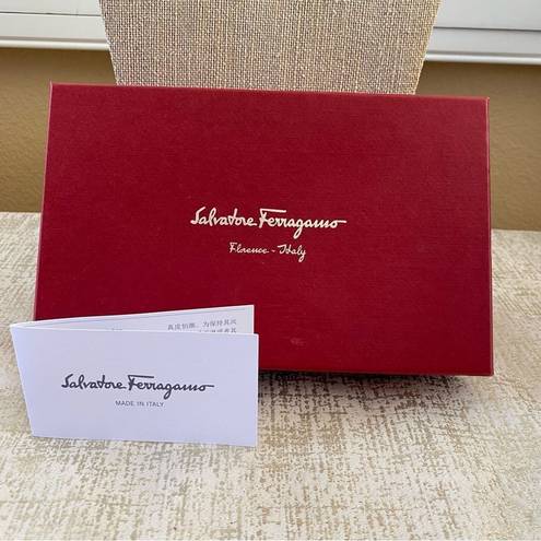 Salvatore Ferragamo  Blush Pink Calf Leather Continental Wallet w/Box and Card