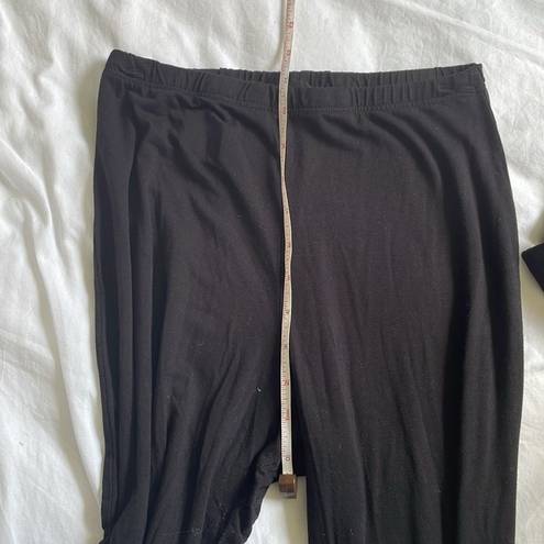 Missguided  Black Stretchy Pull On Flare Leg Athleisure Lounge Legging size 8