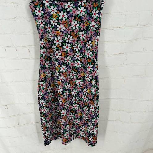 ZARA  Square neck floral mini dress S