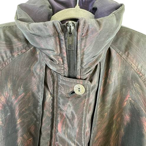 Mulberry  Street Vintage Long Padded Shimmery Lined Full Zip Jacket Size S
