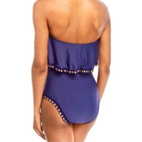 PilyQ New. Platinum by  navy swimsuit. Retails $164