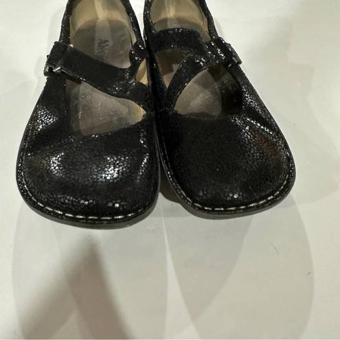 Alegria  Dayna Black Dottie Mary Jane Clogs Size 39