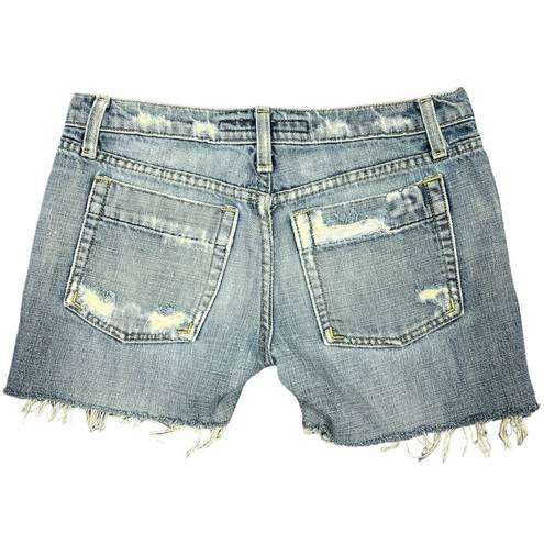 Joe’s Jeans Joe's Jeans Jean Shorts Womens 6/28" Low-Rise Y2K Light Wash Cutoff Style Grunge