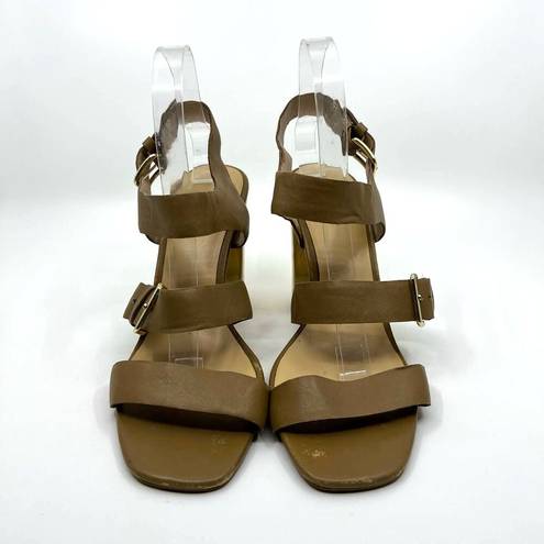 Kate Spade  Brown Leather Gold Heels Sandal 10 US