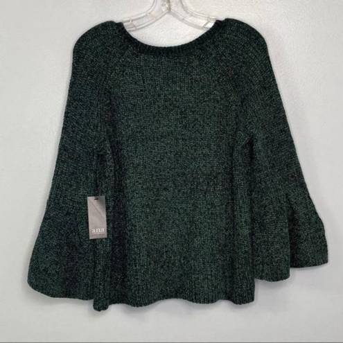 a.n.a NEW  Green Bell Sleeve Sweater Size L