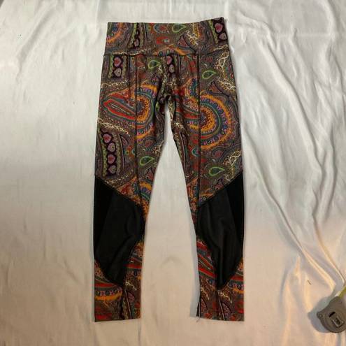 ABS Allen Schwartz  Paisley Print Leggings size S