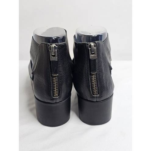 Eileen Fisher  Buoy Leather Crisscross Wedge Platform Sandals Womens 6.5 M Zipper