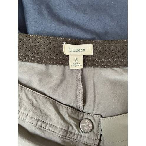 L.L.Bean  Women's Water-Repellent Comfort Trail Skort Mid-Rise 290595 Size 20