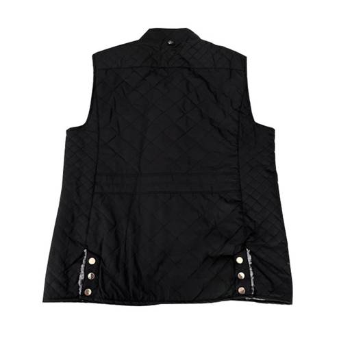 Miami  Black Quilted Sherpa Lined Vest