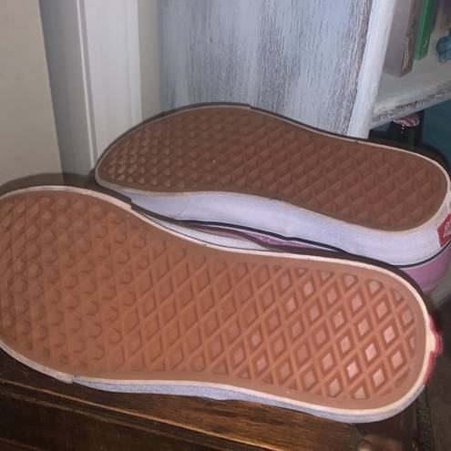 Vans Lilac/pink  slides. Size 7