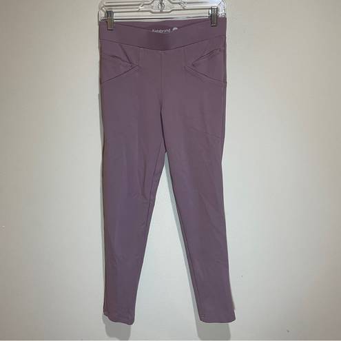 Betabrand  Skinny Leg Journey Pant Lilac Lavender Purple Stretch Size Small