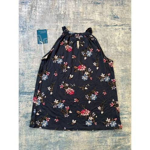 Market & Spruce NWT!  Blue Pink Floral Sleeveless Blouse Medium