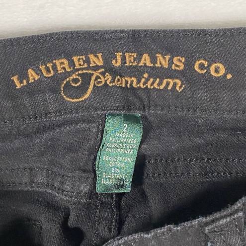 Krass&co Womens lauren jeans  premium ralph lauren LRL straight black Sz 2