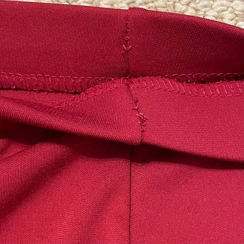 Kathie Lee Collection  Y2K / vintage Skirt Dark Cherry Red Pull On A Line Flare