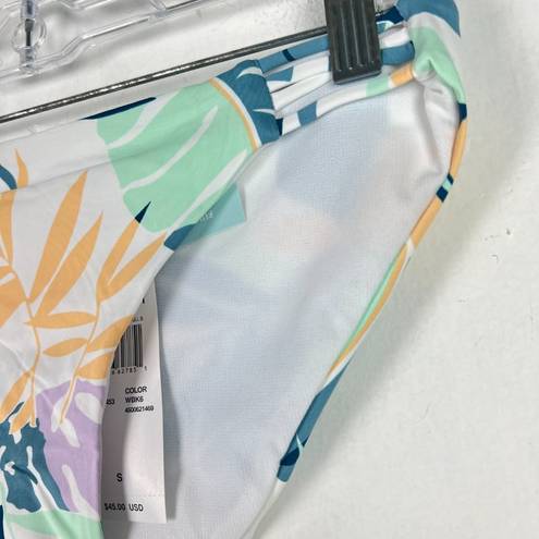 Roxy NWT  Floral Print Beach Classics Bikini Bottoms Size Small S NEW $45