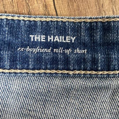 AG Adriano Goldschmied  Hailey Roll Up Ex Boyfriend Denim Short Size 26