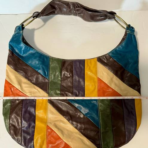 Chateau Women’s  Multicolor Faux Leather Boho Hobo Bag