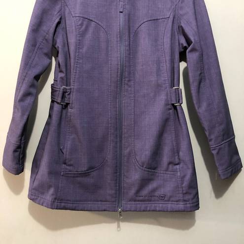 Free Country Authentic Lifestyle  Long Sleeve Fleece Lined Coat Purple Small