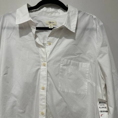 Style & Co relaxed fit button front shirt  Size XL