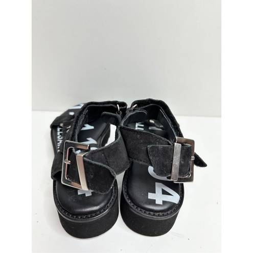 ALLSAINTS  Sandals Womens Size 5 US 35EU Black Rhianne  Leather Shoes