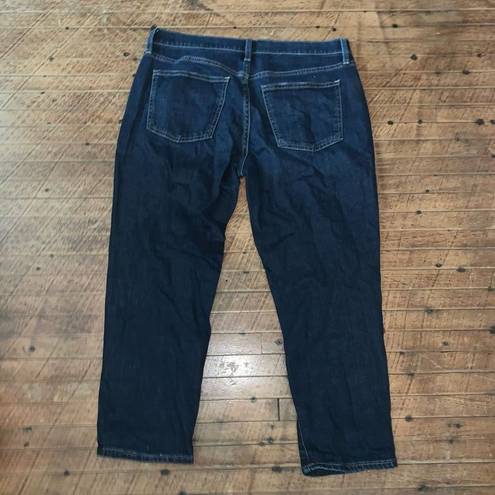 Gap  dark wash girlfriend 30/10P cropped relaxed normcore jeans