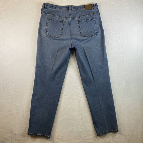 Krass&co Lauren Jeans . Ralph Lauren Womens Sz 14W Straight Leg medium wash Jean