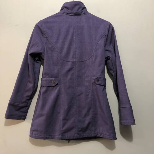 Free Country Authentic Lifestyle  Long Sleeve Fleece Lined Coat Purple Small