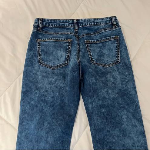 Apt. 9  straight capri acid wash jeans