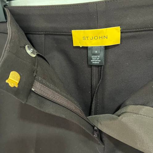 St. John  Yellow Label Brown Pants Slacks Size 8