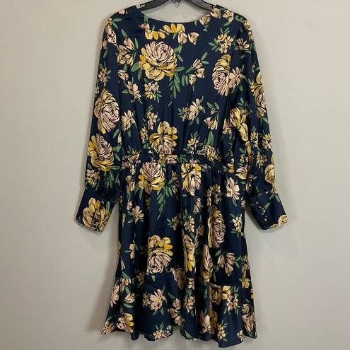 Jessica Simpson  Floral Davina Dress Shirtwaist Sweet Escape Multi-Color Sz 1X