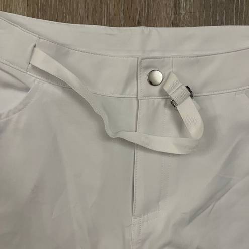 Zyia Active White Not Just A Trail Shorts