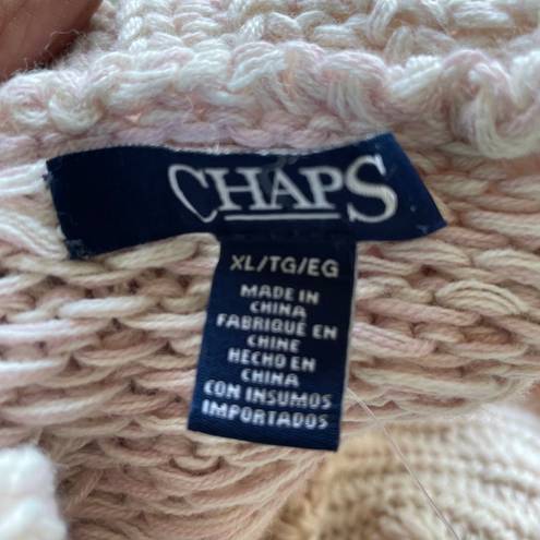 CHAPS Patch Work Cowl Neck Sweater