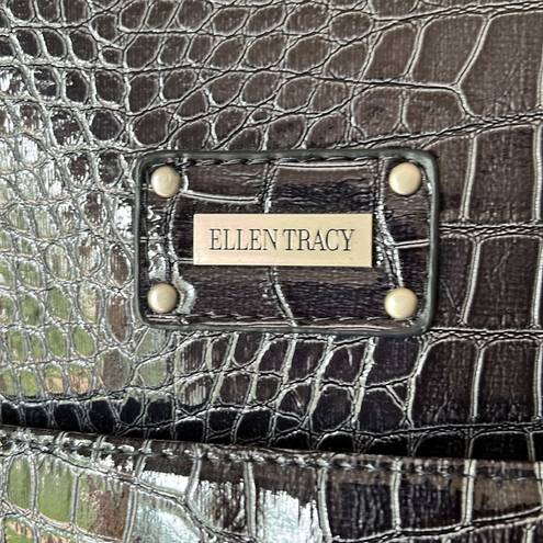 Ellen Tracy  Leather Weekender Bag