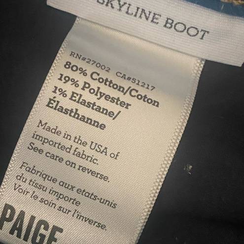 Paige  - Skyline Boot Jeans | Dark Wash, Size 27