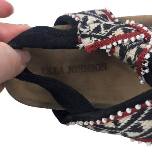 Ulla Johnson  ABRIL SLIDES TRIBAL SANDALS WOMENS SIZE 5 RETAIL $365 HANDWOVEN