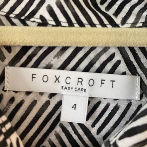 Nordstrom  Foxtrot Black & White Collared Long Sleeve Button Down | 4