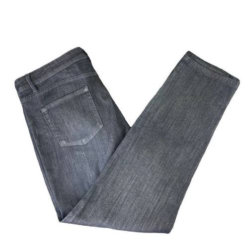 J.Jill  Denim Black Stretch Cotton Blend High-Rise Straight Leg Jeans Size 18