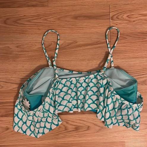 Raisin's NWT  mermaid off the shoulder bikini top size XL