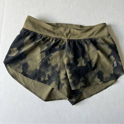 Second Skin camo athletic running shorts green size small