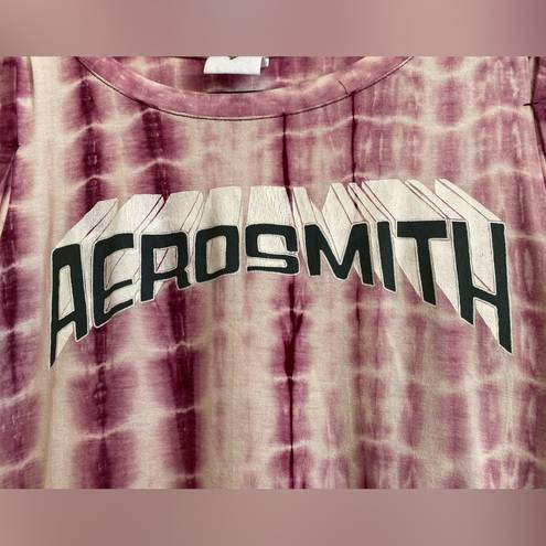 Aerosmith  Pink Tie-Dye Tank top Size S