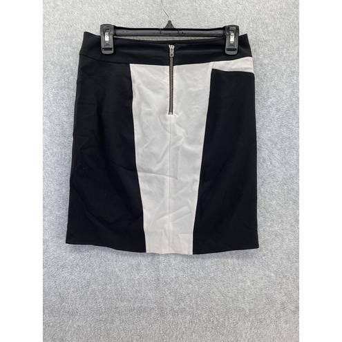 Helmut Lang  Women's Skirt A Line Black White Size 6 Lined